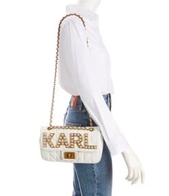 KARL LAGERFELD PARIS Agyness Pearl KARL Shoulder Bag -Kurt Geiger Shop 00000000 zi 9c838475 7d4f 4991 9d62 5039de10f906 03 ai