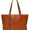 Margot Sienna Leather Tote Bag