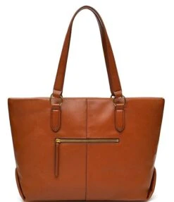 Margot Sienna Leather Tote Bag