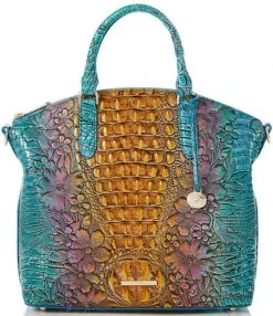 BRAHMIN Multi Caloosa Collection Large Duxbury Satchel Bag