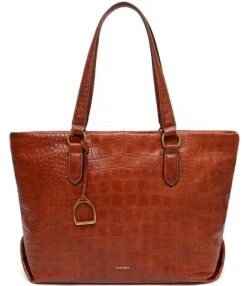 Margot Sienna Croc-Embossed Leather Tote Bag -Kurt Geiger Shop 00000000 zi a1091cd2 863d 4b27 aab7 a3a8007386ec