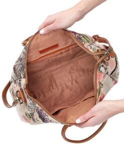HOBO Sheila Botanical Floral Leather Satchel Bag