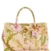 Guess Nerina Girlfriend Floral Quilted Satchel Bag
