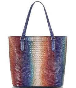 BRAHMIN Ombre Mini Melbourne Collection Summerlight Ezra Abigail Tote Bag