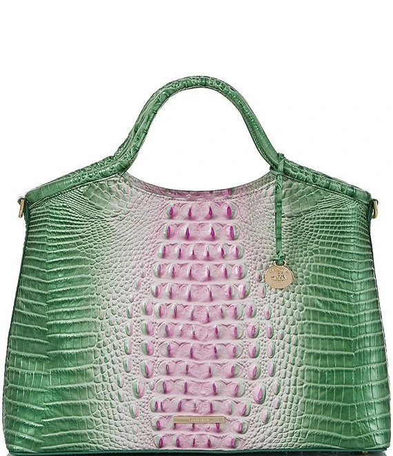 BRAHMIN Ombre Melbourne Collection Elaine Apple Blush Satchel Bag 3 BRAHMIN Ombre Melbourne Collection Elaine Apple Blush Satchel Bag - Afbeelding 3