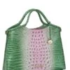 BRAHMIN Ombre Melbourne Collection Elaine Apple Blush Satchel Bag