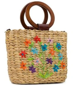 Patricia Nash Multicolor Flower Straw Tote Bag -Kurt Geiger Shop 00000000 zi a30f045e 0c37 4091 a938 e7254904ec26 03 ai