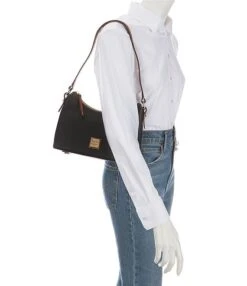 Dooney & Bourke Pebble Grain Leather Baguette Bag