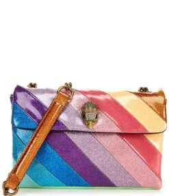 Kurt Geiger London Medium Glitter Rainbow Stripe Crossbody Bag -Kurt Geiger Shop 00000000 zi a389eb1e 0c38 465f b0bb e25b2faa624f