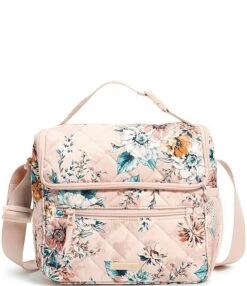 Vera Bradley Peach Blossom Bouquet Crossbody Lunch Bag