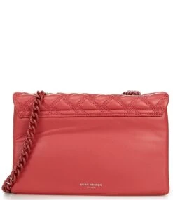 Kurt Geiger London Kensington Drench Red Quilted Large Shoulder Bag