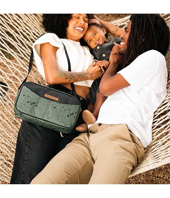 Petunia Pickle Bottom Olive Ink Blot Companion Crossbody Diaper Bag 1 Petunia Pickle Bottom Olive Ink Blot Companion Crossbody Diaper Bag