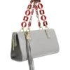 Kelly-Tooke Medium Grey Soho Berry & Gold Chain Satchel Bag