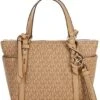 Michael Kors Sullivan Signature Logo And Logo Charm Small Convertible Top Zip Tote Bag