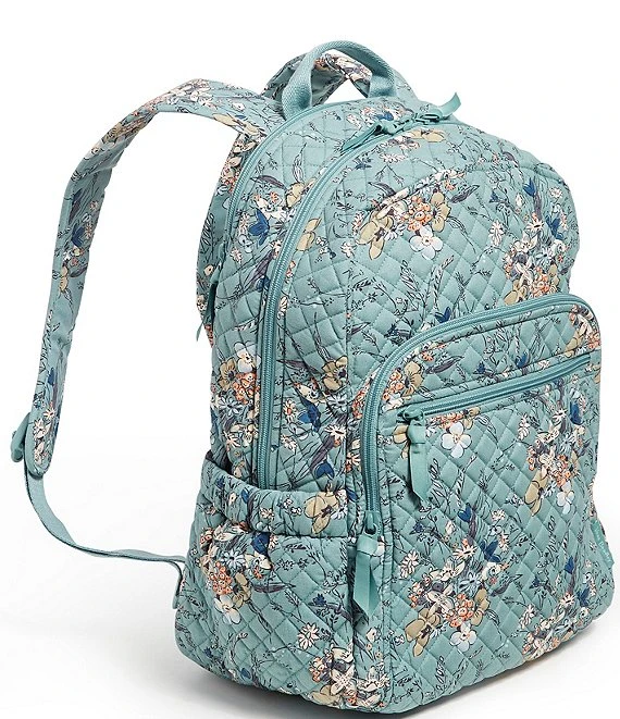 Vera Bradley Iconic Campus Sunlit Garden Sage Backpack 2 Vera Bradley Iconic Campus Sunlit Garden Sage Backpack - Afbeelding 2