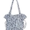 Vera Bradley Glenna Perennials Gray Tote Bag