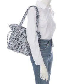 Vera Bradley Glenna Perennials Gray Tote Bag -Kurt Geiger Shop 00000000 zi b06588ce 5738 4b36 9227 ea2fc2b52be8 03 ai