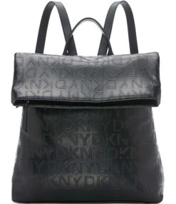 DKNY Tilly Vegan Leather Tonal Logo Backpack -Kurt Geiger Shop 00000000 zi b0c9297a 5f3b 4fa0 a609 55e28f0b24e9