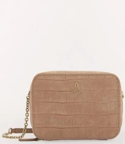Furla Camelia Crocodile-Embossed Suede Camera Crossbody Bag -Kurt Geiger Shop 00000000 zi b0eb8185 9da6 4eb0 af68 5096e7dc71a5