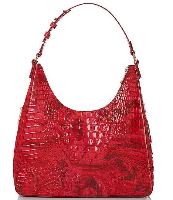 BRAHMIN Melbourne Collection Tabitha Red Flare Shoulder Bag 4 BRAHMIN Melbourne Collection Tabitha Red Flare Shoulder Bag - Afbeelding 4