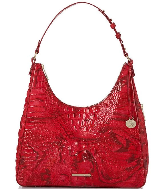 BRAHMIN Melbourne Collection Tabitha Red Flare Shoulder Bag 2 BRAHMIN Melbourne Collection Tabitha Red Flare Shoulder Bag - Afbeelding 2