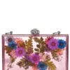 Kurt Geiger London Flowers Glitter Box Clutch Crossbody Bag