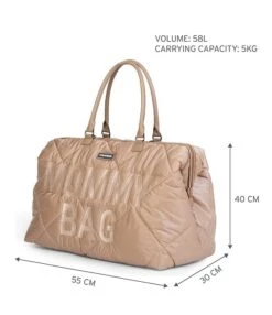 Beaba Childhome Quilted Puffer Mommy Diaper Bag