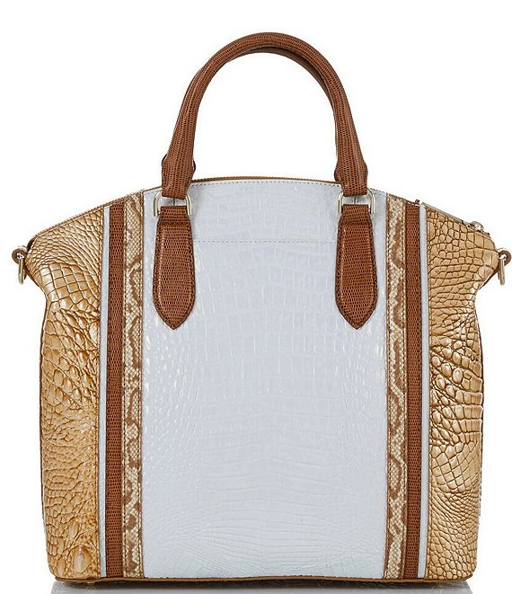 BRAHMIN Dune Alamosa Collection Large Duxbury Satchel Bag 4 BRAHMIN Dune Alamosa Collection Large Duxbury Satchel Bag - Afbeelding 4