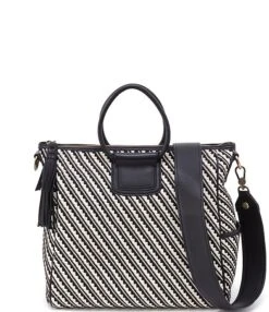 HOBO Sheila Large Striped Satchel Bag -Kurt Geiger Shop 00000000 zi b70c51a4 5741 4eea aa35 0f8ef057b720