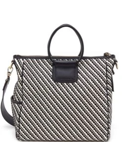 HOBO Sheila Large Striped Satchel Bag