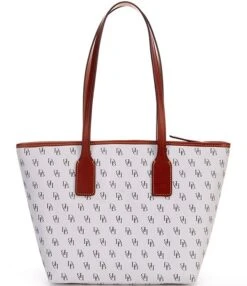 Dooney & Bourke Gretta Signature Print Small Tassle Tote Bag -Kurt Geiger Shop 00000000 zi ba8a792b e700 4567 a8d0 2abc5c5968f2 01 ai