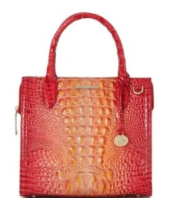 BRAHMIN Ombre Melbourne Collection Small Caroline Infusion Satchel Bag