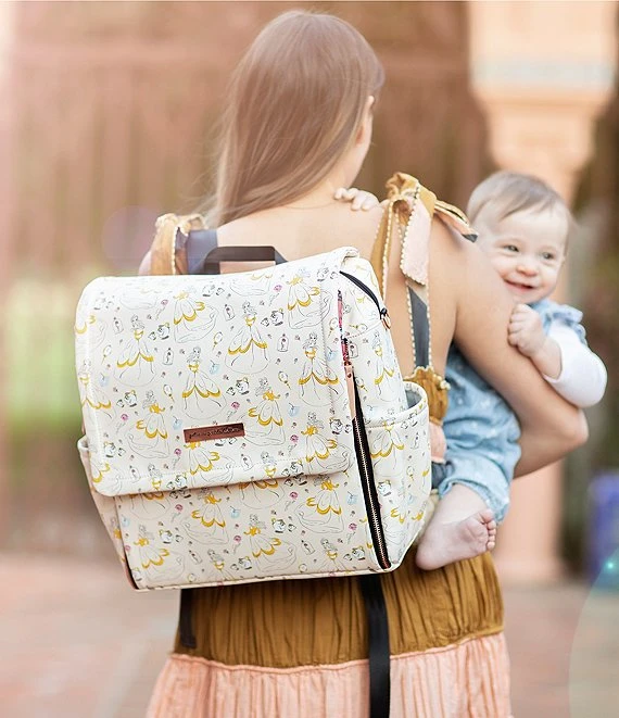 Disney X Petunia Pickle Bottom Boxy Backpack - Whimsical Belle 1 Disney X Petunia Pickle Bottom Boxy Backpack - Whimsical Belle