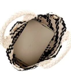 Antonio Melani Small Woven Checkered Neoprene Tote Bag -Kurt Geiger Shop 00000000 zi bd71fb25 5f78 4979 8b3c 371a32ed0fce 02 ai