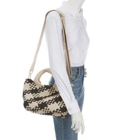 Antonio Melani Small Woven Checkered Neoprene Tote Bag -Kurt Geiger Shop 00000000 zi bd71fb25 5f78 4979 8b3c 371a32ed0fce 03 ai