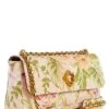 Guess Nerina Convertible Flap Quilted Floral Shoulder Bag