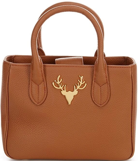 Taxidermy Micro Mackie Pebbled Leather Tote Bag 1 Taxidermy Micro Mackie Pebbled Leather Tote Bag