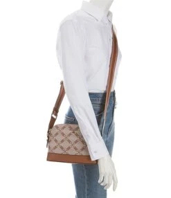 Michael Kors Jet Set Charm Large Dome Web Strap Crossbody Bag