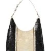 BRAHMIN Rockville Collection Ivory Iguana Tabitha Shoulder Bag