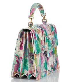 BRAHMIN Melbourne Collection Hallie Daylily Satchel Bag -Kurt Geiger Shop 00000000 zi c5fcaef8 6378 407b b8a3 aa2d66bcb90f 03 ai
