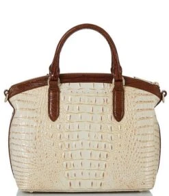 BRAHMIN Gala Collection Ivory Iguana Duxbury Satchel Bag -Kurt Geiger Shop 00000000 zi c6240e87 e798 4483 80a3 a2239760082f 01 ai