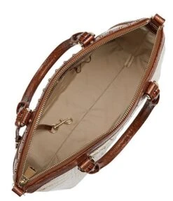 BRAHMIN Gala Collection Ivory Iguana Duxbury Satchel Bag -Kurt Geiger Shop 00000000 zi c6240e87 e798 4483 80a3 a2239760082f 02 ai