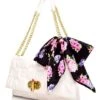 Betsey Johnson Skull And Hearts Flap Lipstick Turnlock Shoulder Bag