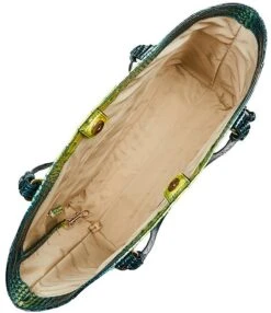 BRAHMIN Ombre Melbourne Collection April Zesty Green Ombre Tote Bag -Kurt Geiger Shop 00000000 zi cea75441 ff71 4196 83bb fb0dd9414cb1 02 ai