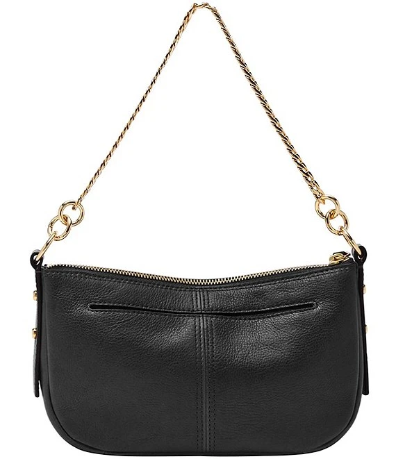 Fossil Jolie Chain Detail Leather Baguette Shoulder Bag 5 Fossil Jolie Chain Detail Leather Baguette Shoulder Bag - Afbeelding 5