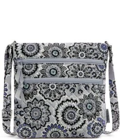 Vera Bradley Triple Zip Tranquil Medallion Hipster Crossbody Bag