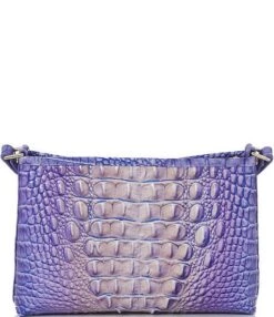 BRAHMIN Ombre Melbourne Collection Lorelei Very Peri Ombre Shoulder Bag