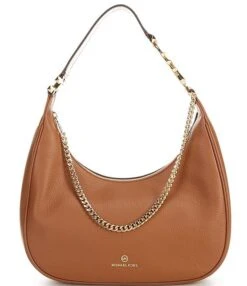 Michael Kors Piper Large Embossed Pebble Leather Shoulder Bag