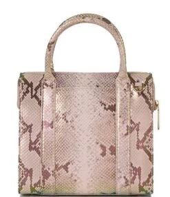 BRAHMIN Belladonna Collection Snake Print Leather Small Satchel Bag