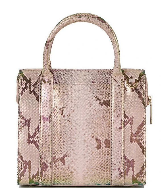 BRAHMIN Belladonna Collection Snake Print Leather Small Satchel Bag 1 BRAHMIN Belladonna Collection Snake Print Leather Small Satchel Bag
